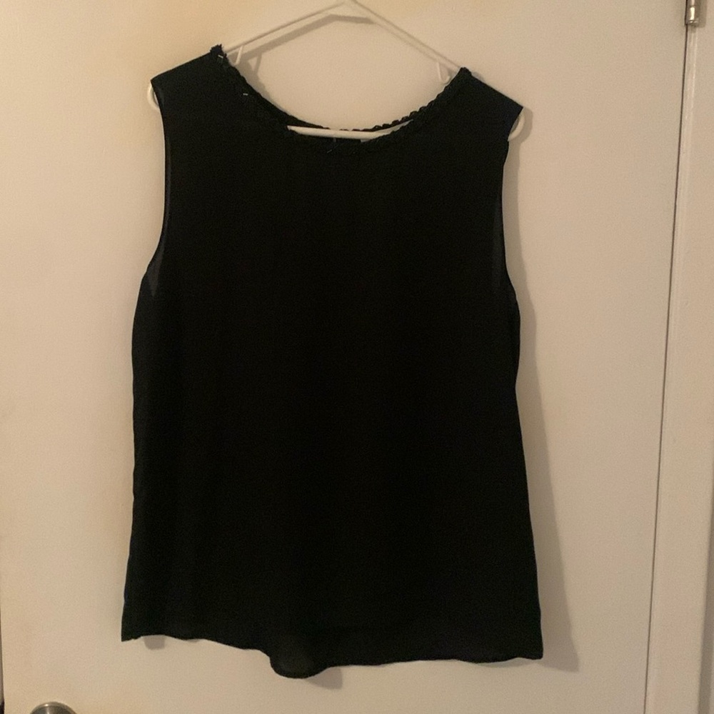 Beaded neckline blouse
